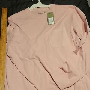 Goodfellow & Co Light Pink Long Sleeve Shirt